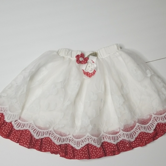 Red Polka Dot Skirt Set Dress Size 6/7 - Picture 5 of 7